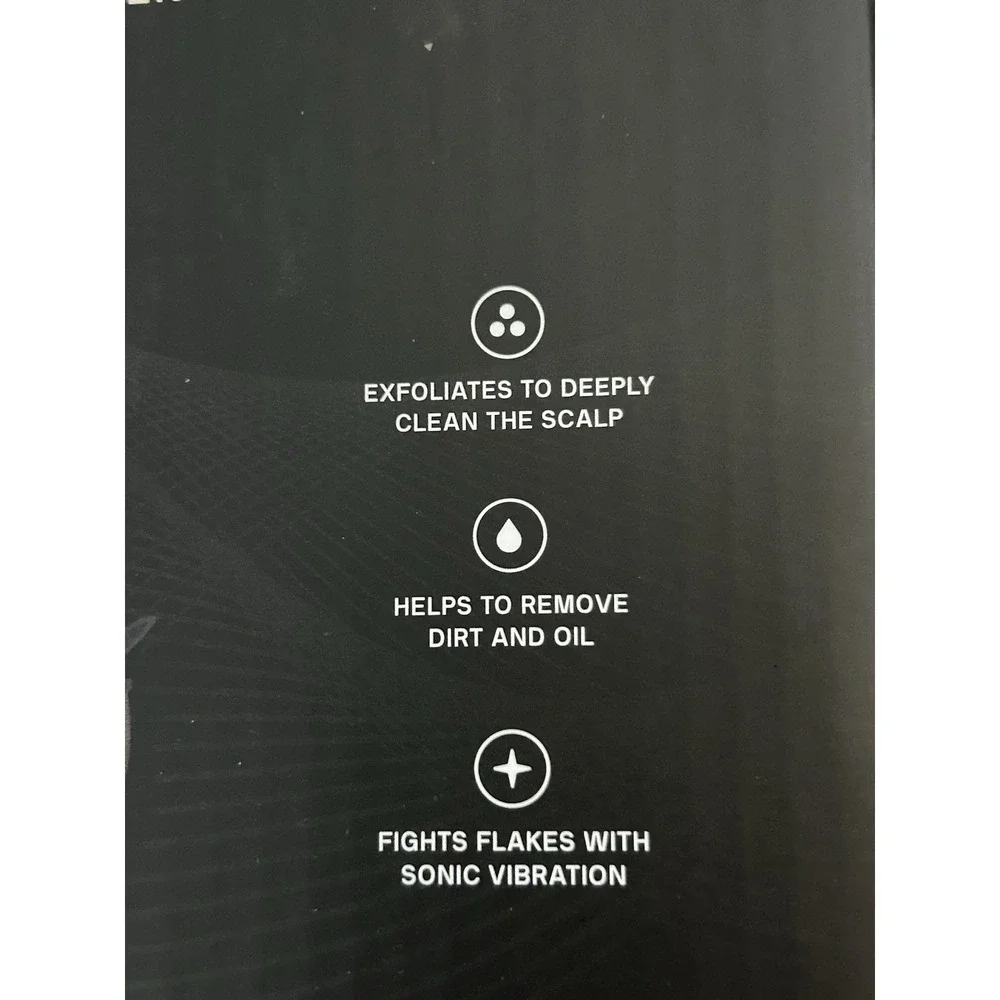 BlackWolf Sonic Scalp Cleaning device Exfoliate Deep Clean Scalp